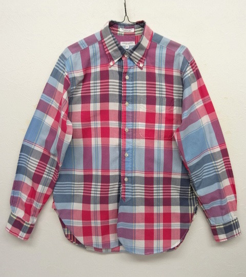 画像: Engineered Garments シングルニードル BDシャツ マドラスチェック USA製 (USED) 「L/S Shirt」 入荷しました。