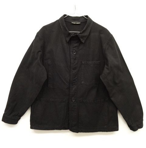 画像: ユーロ ワーク カバーオール ワークジャケット ブラック (VINTAGE) 「Jacket」 入荷しました。