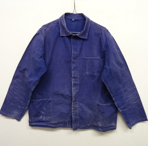 画像: ユーロ ワーク カバーオール ワークジャケット インディゴ (VINTAGE) 「Jacket」 入荷しました。
