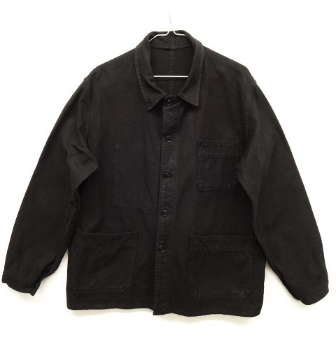 画像: ユーロ ワーク カバーオール ワークジャケット ブラック (VINTAGE) 「Jacket」 入荷しました。