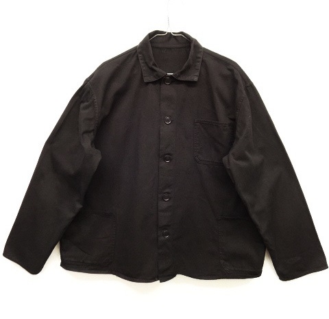 画像: ユーロ ワーク カバーオール ワークジャケット ブラック (VINTAGE) 「Jacket」 入荷しました。