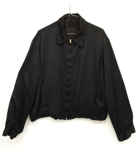 画像: 50'S STYLE MANOR レーヨン ギャバジンジャケット ブラック (VINTAGE) 「Jacket」 入荷しました。