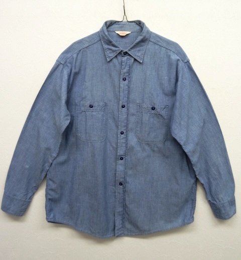画像: 60'S PENNEY'S COMPASS シャンブレー ワークシャツ (VINTAGE) 「L/S Shirt」 入荷しました。