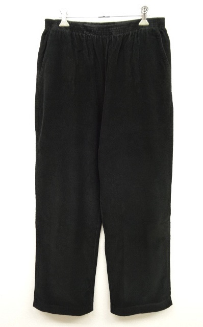 画像: ウエストゴム入り 細コーデュロイ イージーパンツ BLACK (USED) 「Bottoms」 入荷しました。