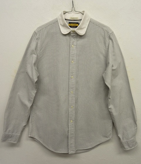 画像: RUGBY ラウンドカラー クレリックシャツ ストライプ柄 (USED) 「L/S Shirt」 入荷しました。