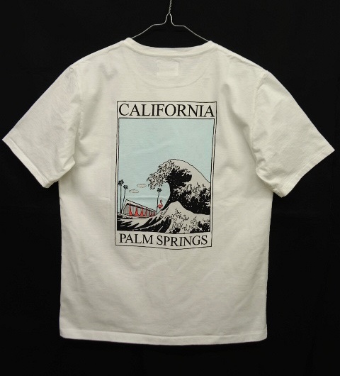 画像: CAL O LINE "CALIFORNIA WAVE" Tシャツ WHITE 日本製 (NEW) 「T-Shirt」 入荷しました。