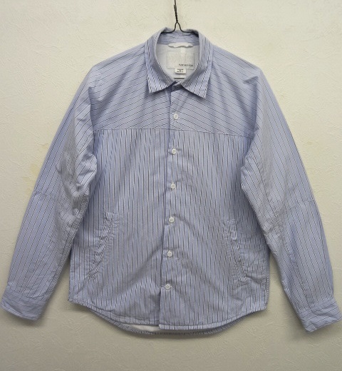 画像: nanamica 裏地付き 長袖シャツ ストライプ (USED) 「L/S Shirt」 入荷しました。