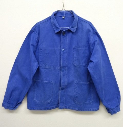 画像: フレンチ ワーク カバーオール ワークジャケット BLUE フランス製 (VINTAGE) 「Jacket」 入荷しました。