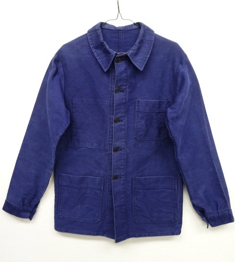 画像: 50'S SUPER DOLMEN フレンチ ワーク モールスキン カバーオール NAVY フランス製 (VINTAGE) 「Jacket」 入荷しました。