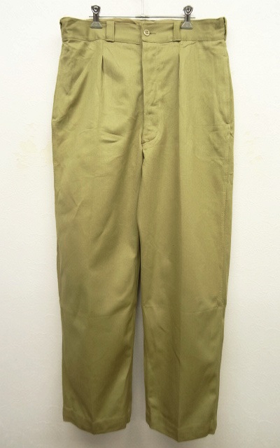 画像: 60'S フランス軍 M52 プリーツ入り チノパンツ (DEADSTOCK) 「Bottoms」 入荷しました。