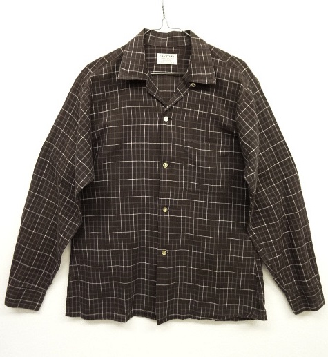 画像: 60'S ARROW オープンカラーシャツ ブラックベース/チェック柄 USA製 (VINTAGE) 「L/S Shirt」 入荷しました。