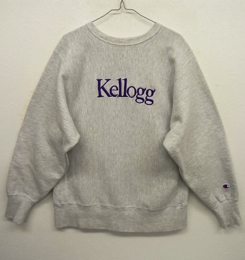 画像: 90'S CHAMPION 刺繍タグ リバースウィーブ Kellogg刺繍 USA製 (VINTAGE) 「Sweat Shirt」 入荷しました。