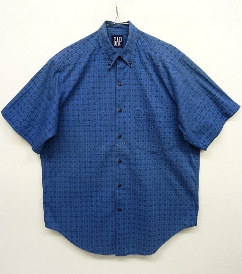 画像: 90'S GAP オールドタグ 総柄 半袖 BDシャツ (VINTAGE) 「S/S Shirt」 入荷しました。