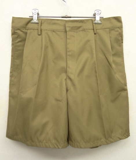画像: 90'S イタリア軍 A.M.I. プリーツ入り チノショーツ BEIGE (DEADSTOCK) 「Shorts」 入荷しました