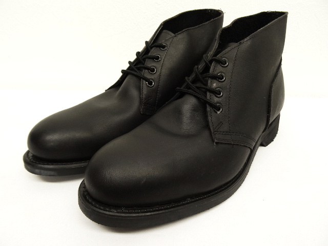 画像: 90'S アメリカ軍 US NAVY スチールトゥ レザー チャッカブーツ BLACK (DEADSTOCK) 「Shoes」 入荷しました。