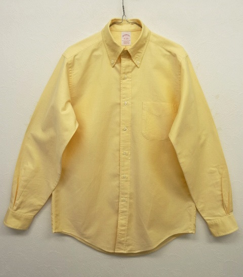 画像: 90'S BROOKS BROTHERS オックスフォード BDシャツ イエロー USA製 (VINTAGE) 「L/S Shirt」 入荷しました。