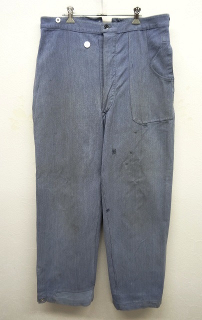 画像: 50'S スイス軍 シンチバック デニムパンツ トラウザーズ 初期モデル ブルー (VINTAGE) 「Bottoms」 入荷しました。