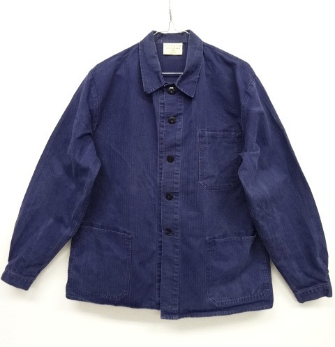 画像: 90'S ドイツ軍 HBT カバーオール ワークジャケット インクブルー 50 (VINTAGE) 「Jacket」 入荷しました。
