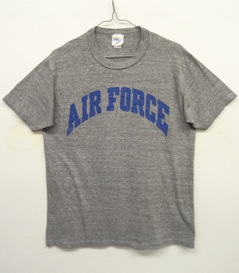 画像: 80'S A.C.I "AIR FORCE" 綿ポリ Tシャツ 杢グレー USA製 (VINTAGE) 「T-Shirt」 入荷しました。