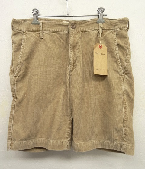 画像: Remi Relief 細畝 コーデュロイ ショーツ BEIGE (NEW) 「Shorts」 入荷しました。