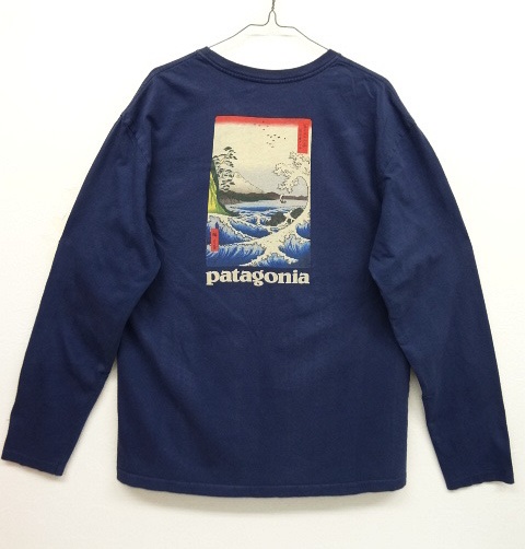画像: PATAGONIA "冨士三十六景　駿河薩タ之海上" バックプリント 長袖 Tシャツ USA製 (USED) 「T-Shirt」 入荷しました。