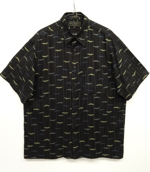 画像: M.E.SPORT レーヨン 半袖 ボックスシャツ ブラックベース総柄 (VINTAGE) 「S/S Shirt」 入荷しました。