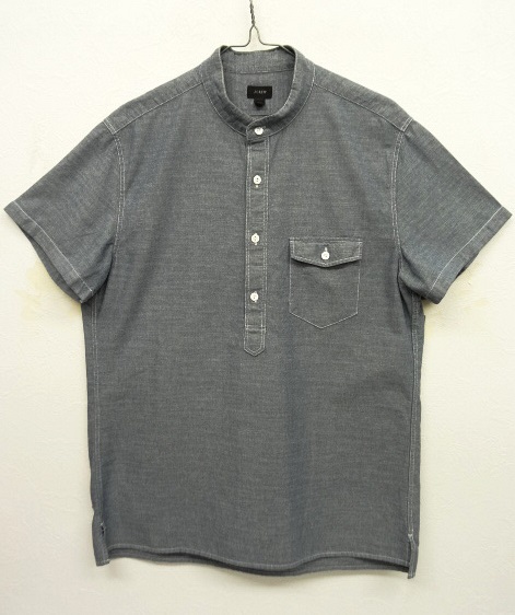 画像: J.CREW バンドカラー 半袖 シャンブレーシャツ (USED) 「S/S Shirt」 入荷しました。