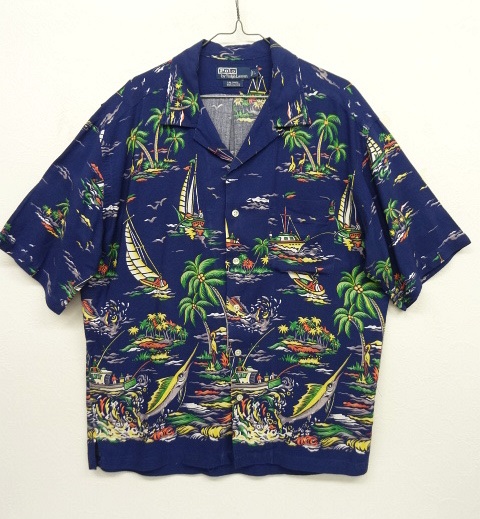 画像: 90'S RALPH LAUREN レーヨン オープンカラー アロハシャツ (VINTAGE) 「S/S Shirt」 入荷しました。