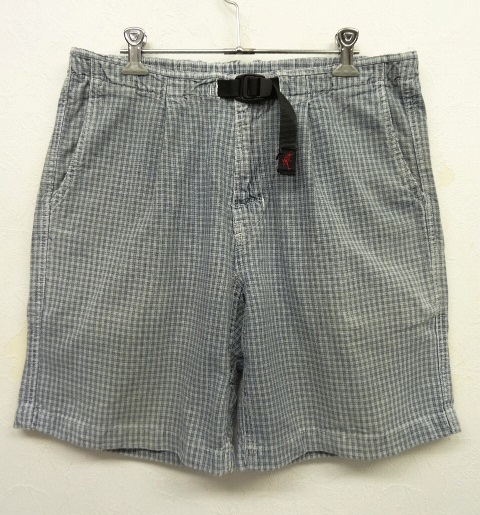 画像: 90'S GRAMICCI プリーツ入り ベルト付き ショーツ ブルーチェック USA製 (VINTAGE) 「Shorts」 入荷しました。