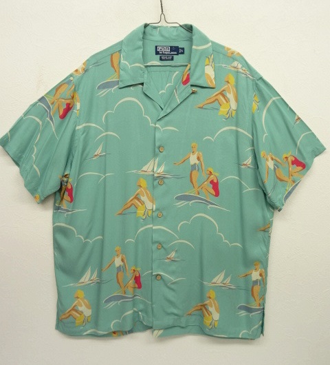 画像: 90'S RALPH LAUREN レーヨン オープンカラー アロハシャツ (VINTAGE) 「S/S Shirt」 入荷しました。