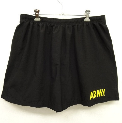 画像: アメリカ軍 US ARMY ナイロン トレーニングショーツ BLACK (DEADSTOCK) 「Shorts」 入荷しました。