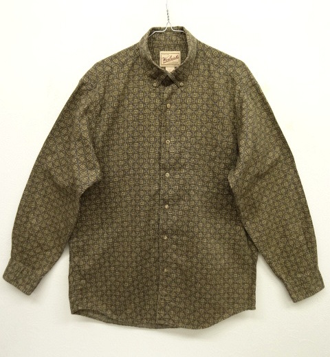 画像: 90'S WOOLRICH 長袖 ボタンダウンシャツ 総柄 (VINTAGE) 「L/S Shirt」 入荷しました。