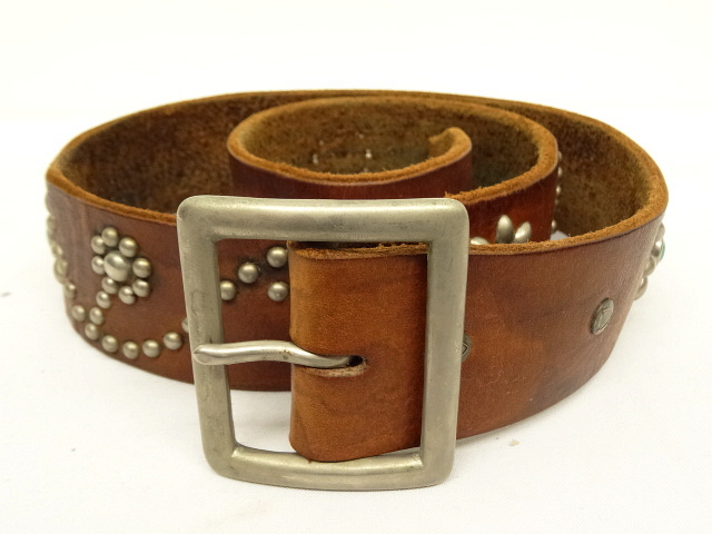 画像: HTC (HOLLYWOOD TRADING COMPANY) フラワースタッズ レザーベルト USA製 (USED) 「Accessorie」 入荷しました。