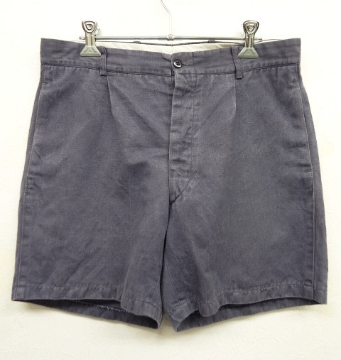画像: ユーロワーク プリーツ入り ショーツ NAVY (VINTAGE) 「Shorts」 入荷しました。