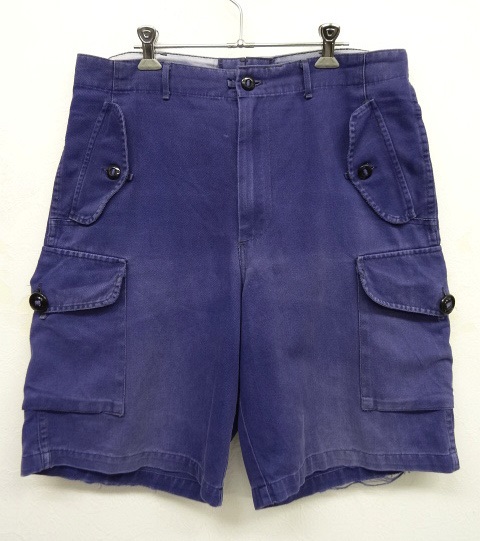 画像: ユーロワーク カーゴショーツ BLUE (VINTAGE) 「Shorts」 入荷しました。