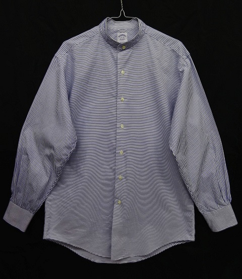 画像: 90'S BROOKS BROTHERS バンドカラーシャツ ストライプ USA製 (VINTAGE) 「L/S Shirt」 入荷しました。
