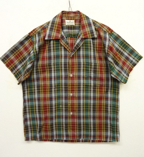 画像: 60'S GULFCREST 半袖 オープンカラーシャツ チェック柄 (VINTAGE) 「S/S Shirt」 入荷しました。