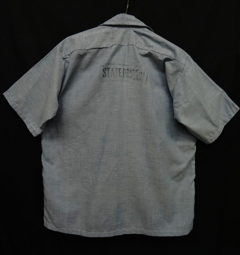 画像: 60'S STATE PRISON シャンブレー ステンシル入り プリズナーシャツ (DEADSTOCK) 「S/S Shirt」 入荷しました。