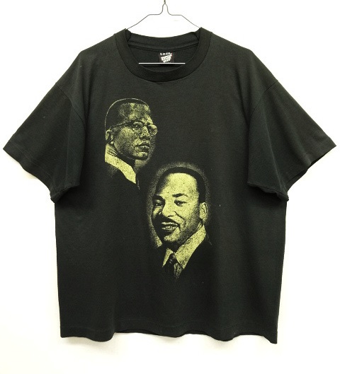 画像: 90'S MALCOLM X & MARTIN LUTHER KING JR Tシャツ USA製 (VINTAGE) 「T-Shirt」 入荷しました。