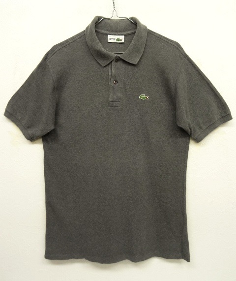 画像: 80'S CHEMISE LACOSTE L1212 ポロシャツ ダークグレー フランス製 (VINTAGE) 「S/S Polo」 入荷しました。