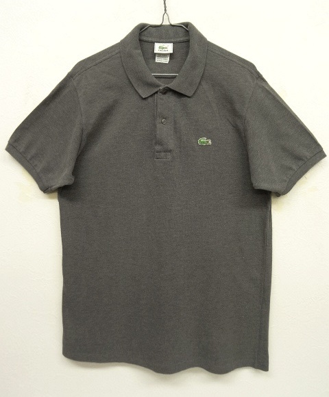 画像: 90'S CHEMISE LACOSTE L1212 ポロシャツ ダークグレー フランス製 (VINTAGE) 「S/S Polo」 入荷しました