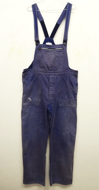画像: ユーロ ワーク HBT オーバーオール ブルー (VINTAGE) 「Bottoms」 入荷しました。