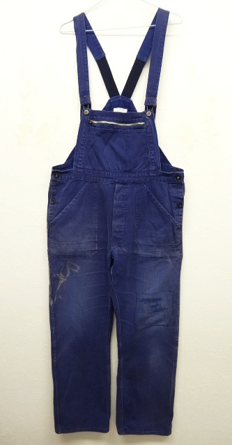 画像: ユーロ ワーク HBT オーバーオール ブルー (VINTAGE) 「Bottoms」 入荷しました。