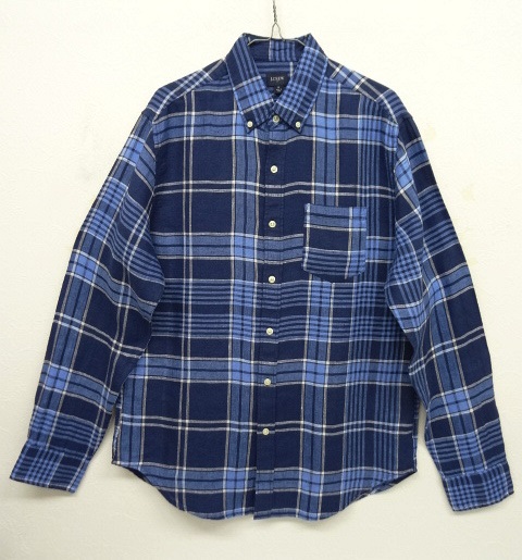 画像: 日本未発売 J.CREW リネン 長袖 BDシャツ インディゴチェック (NEW) 「L/S Shirt」 入荷しました。
