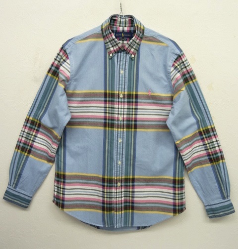 画像: RALPH LAUREN オックスフォード BDシャツ サックスブルー/チェック (NEW) 「L/S Shirt」 入荷しました。