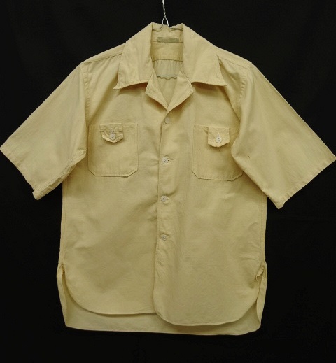 画像: ユーロワーク マチ付き オープンカラーシャツ (VINTAGE) 「S/S Shirt」 入荷しました。
