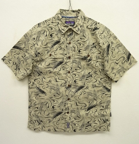 画像: PATAGONIA 半袖 フィッシングシャツ トビウオ柄 (USED) 「S/S Shirt」 入荷しました。