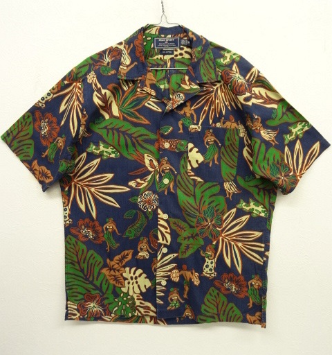 画像: 90'S POLO SPORT コットン オープンカラー アロハシャツ (VINTAGE) 「S/S Shirt」 入荷しました。