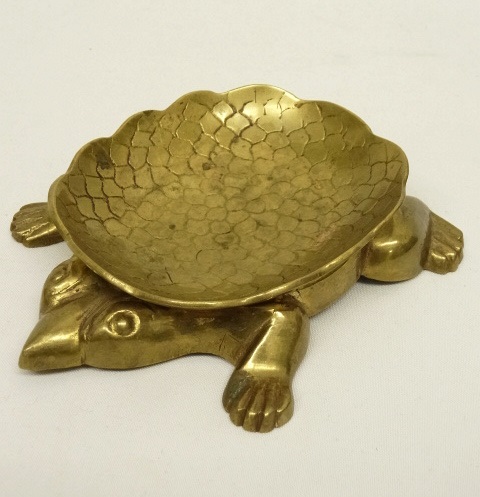 画像: ブラス製 亀 灰皿 マネートレイ 小物入れ (ANTIQUE) 「Antique Goods」 入荷しました。