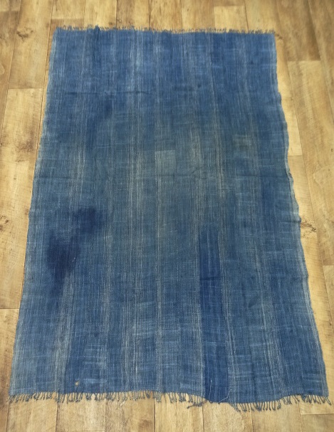 画像: アフリカン インディゴ ファブリック INDIGO 165cm x 113cm (ANTIQUE) 「Antique Goods」 入荷しました。